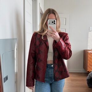 Vintage Selene Sport Snakeskin Jacket